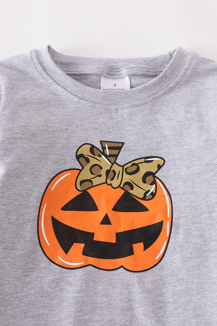 Leopard Jack-O-Lantern Top
