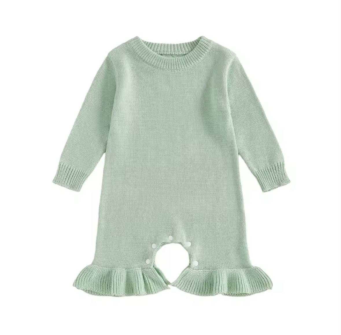 Knit Ruffle Romper