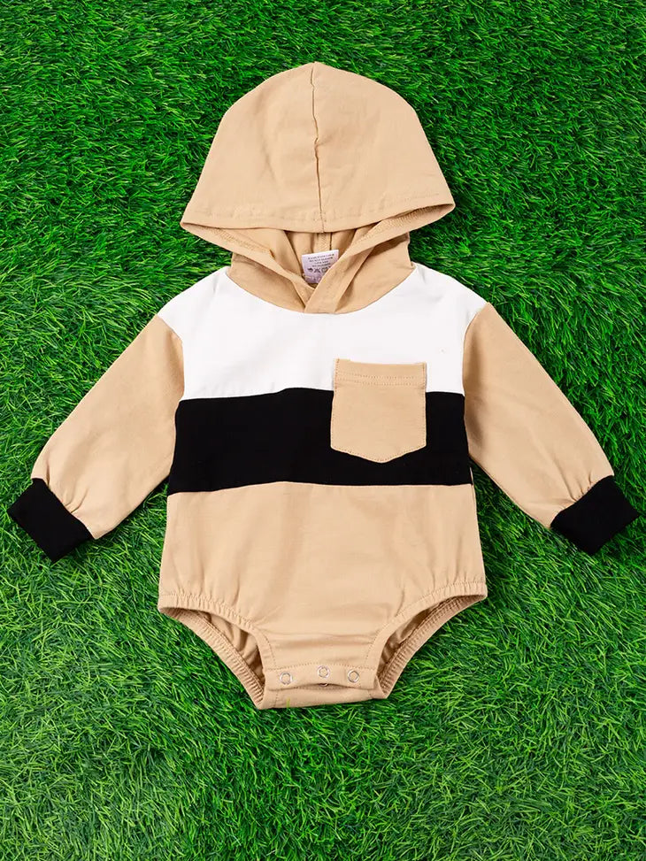 Colorblock Hooded Onsie
