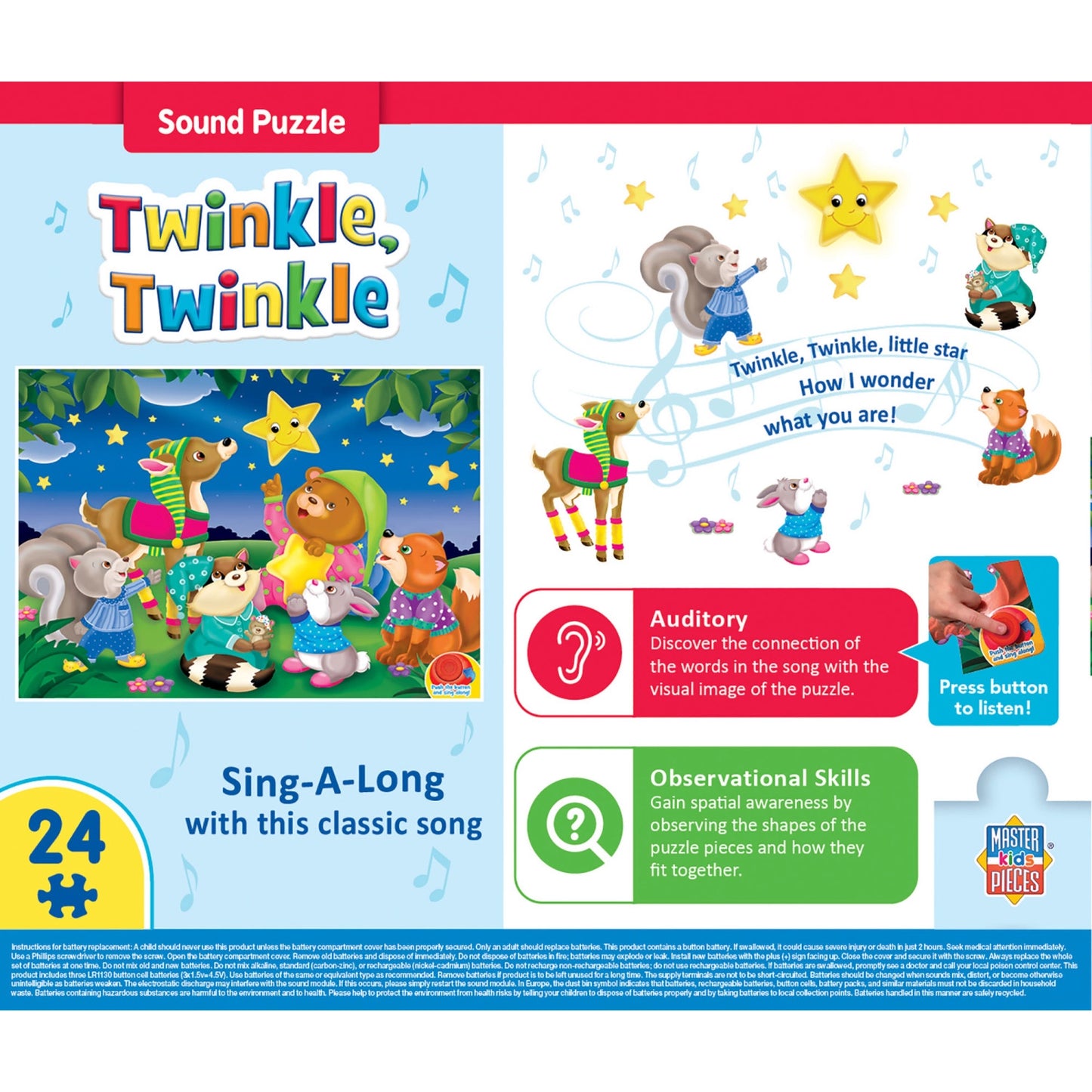 Twinkle Twinkle Musical Floor Puzzle