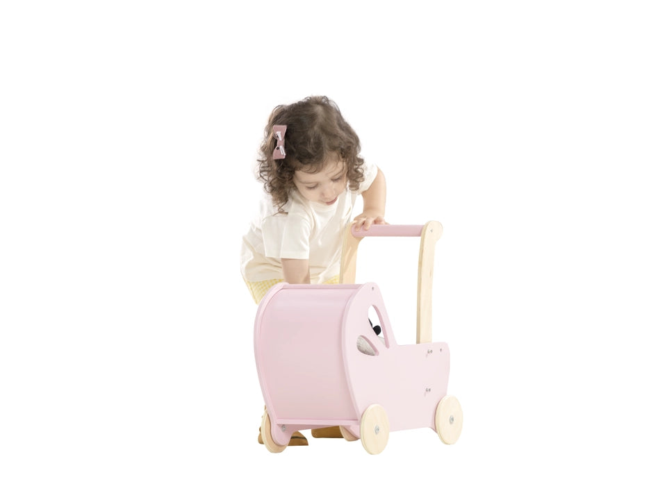 Wooden Doll Pram
