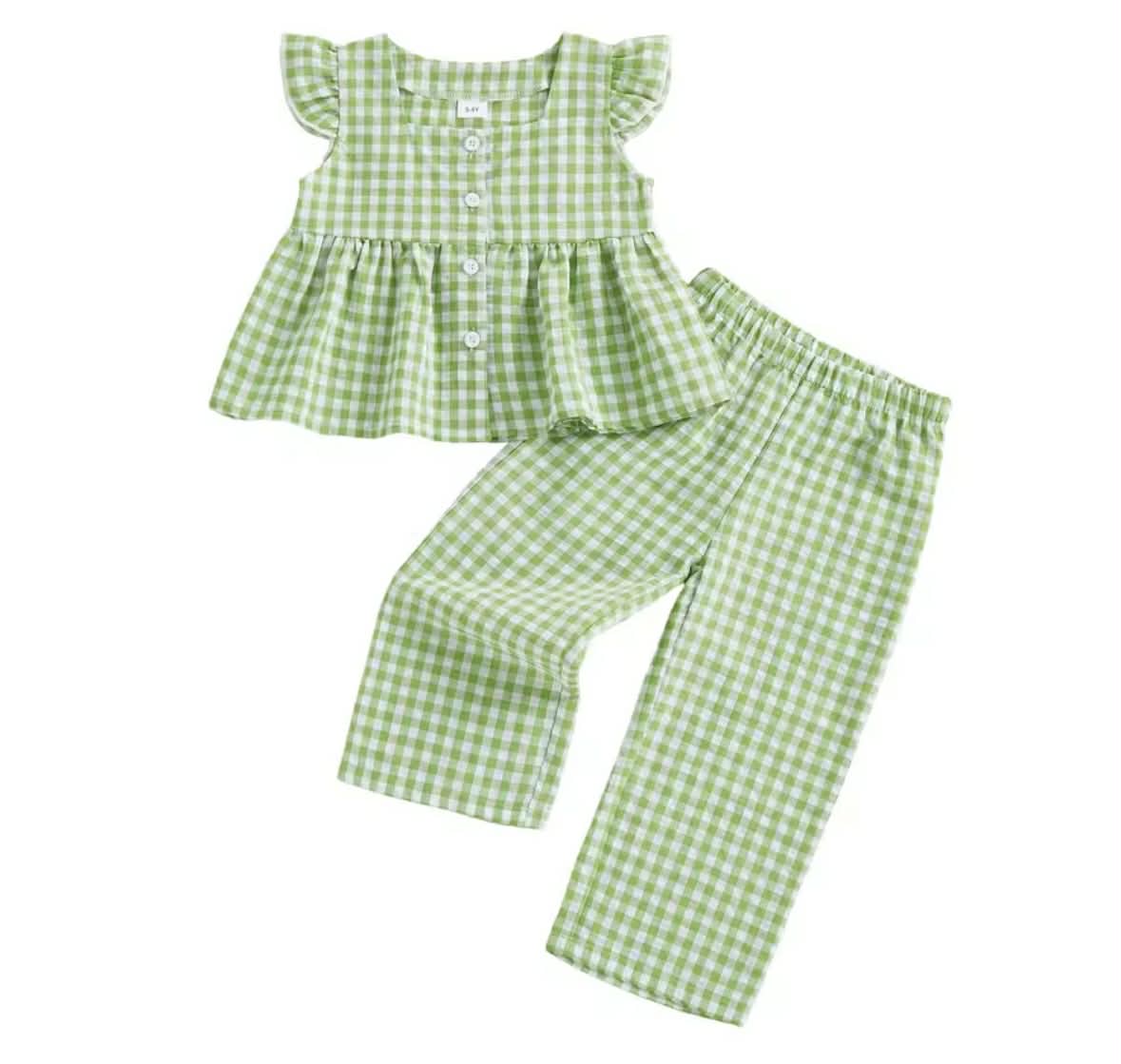Gingham Linen Set