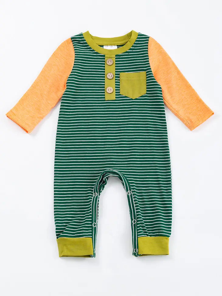 Forest Stripes Romper