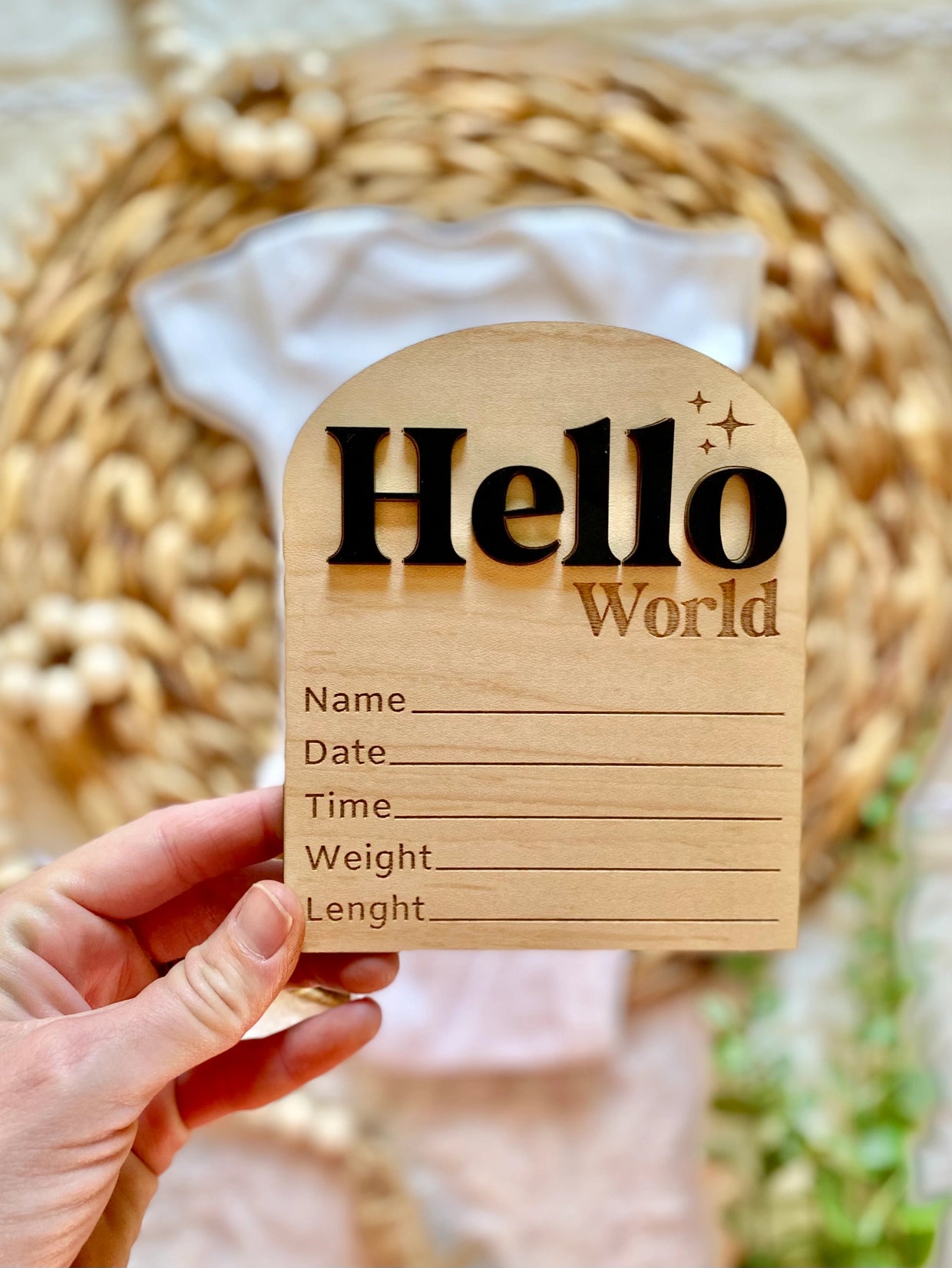 Hello World Birth Stat Sign
