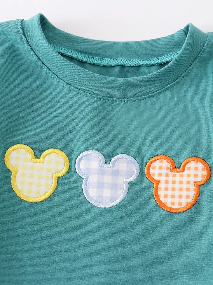 Blue Mouse Applique Tee