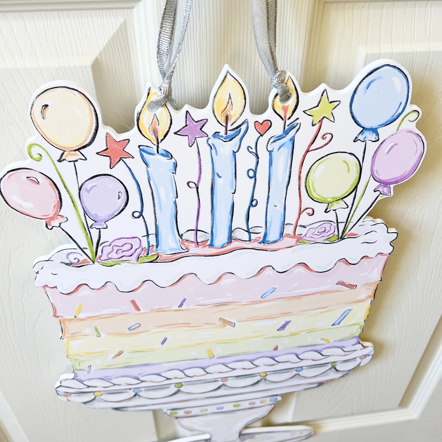 Pastel Birthday Door Hanger