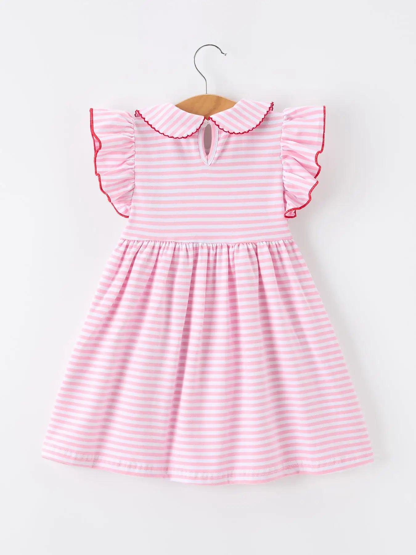 Pink Striped Apple Dress