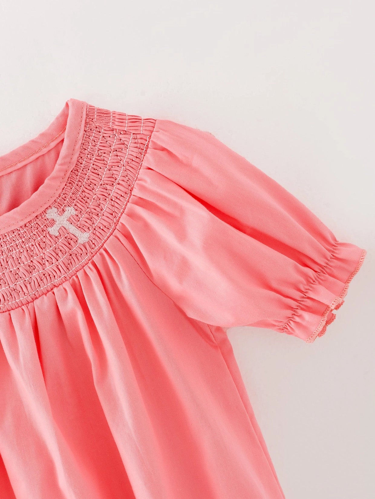 Pink Smocked Cross Bubble