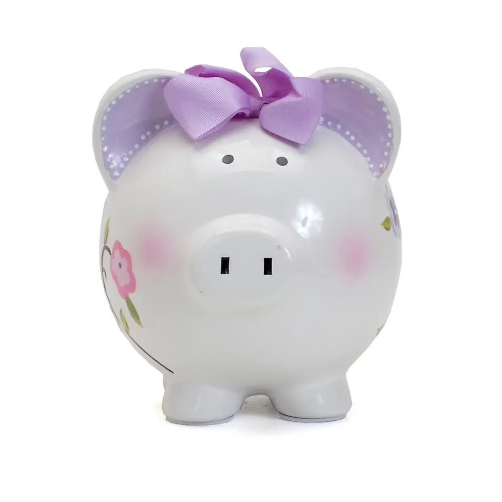Floral Bird Piggy Bank