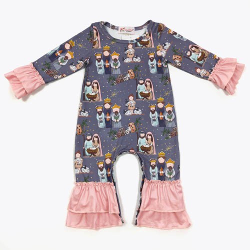 Nativity Ruffle Romper