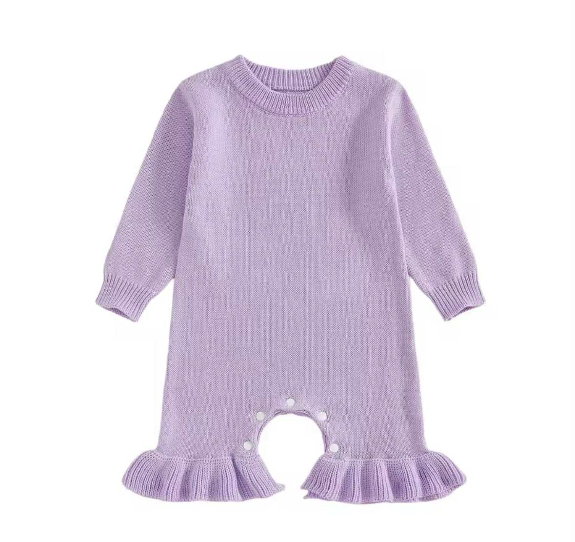 Knit Ruffle Romper