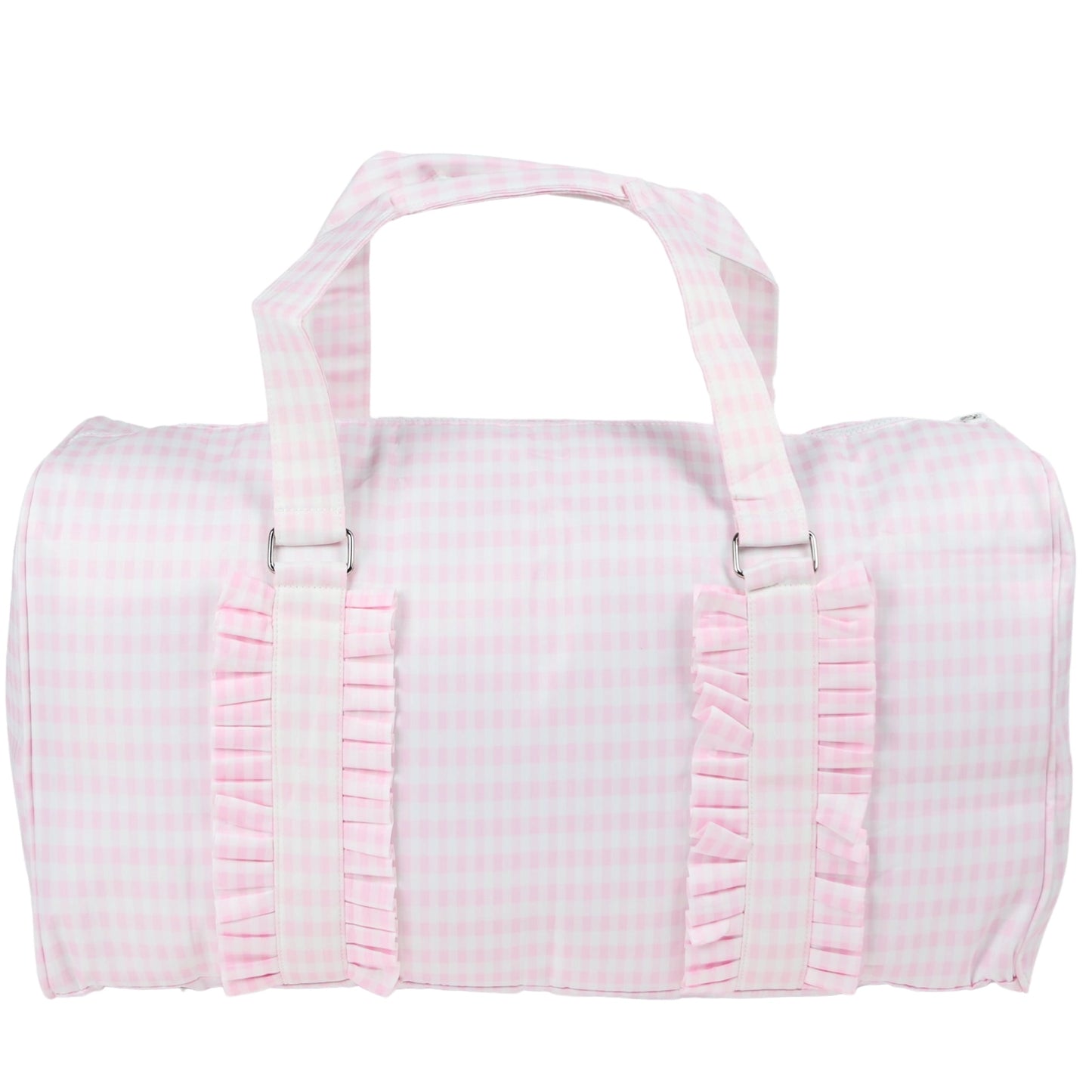 Pink Gingham Duffel Bag