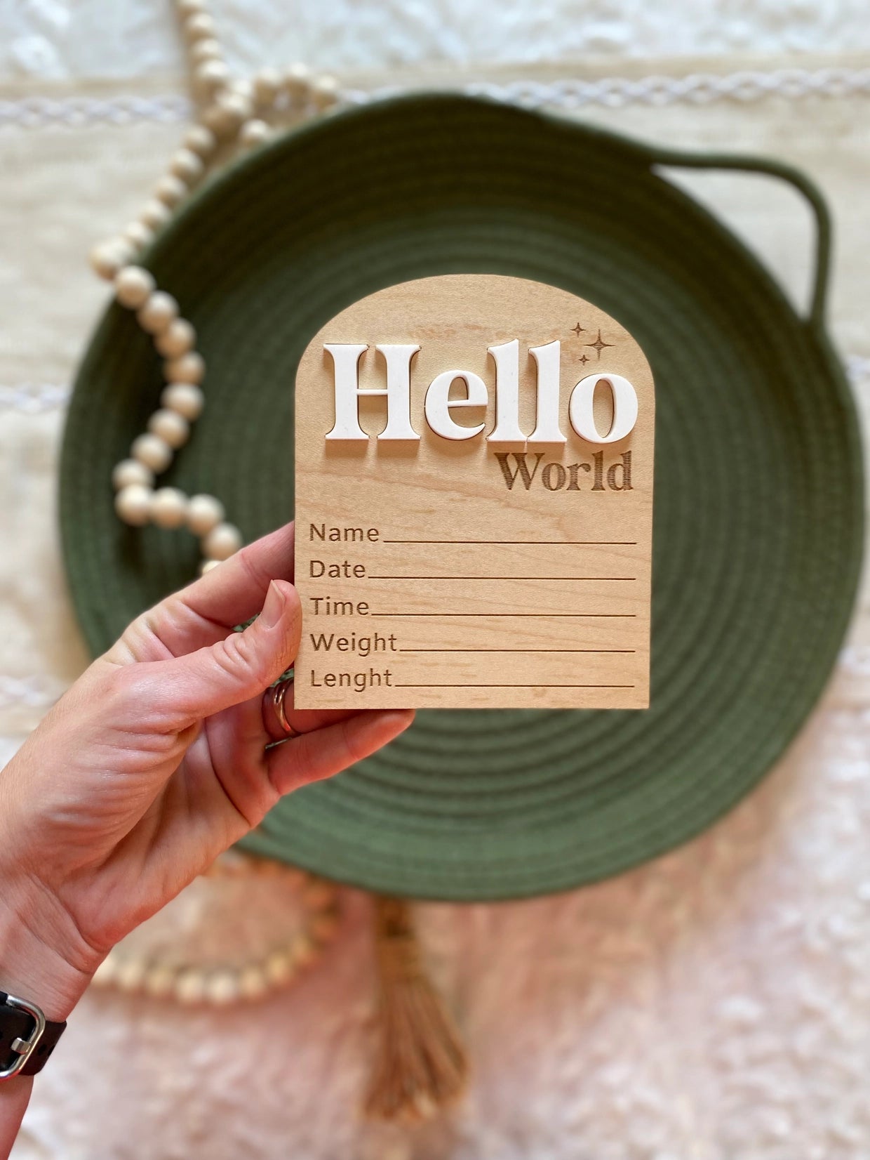 Hello World Birth Stat Sign