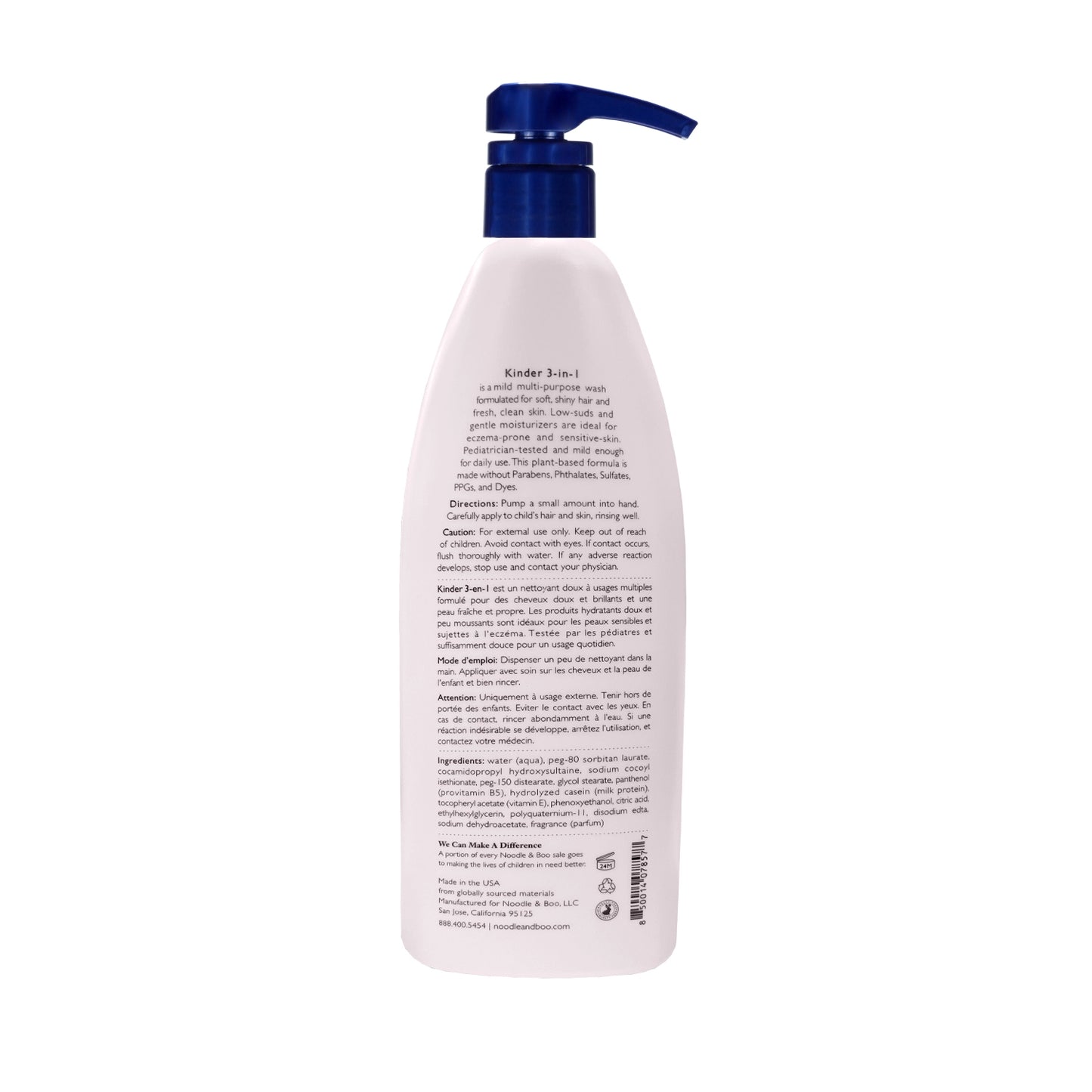 Kinder 3-in-1 Shampoo, Conditioner & Body Wash