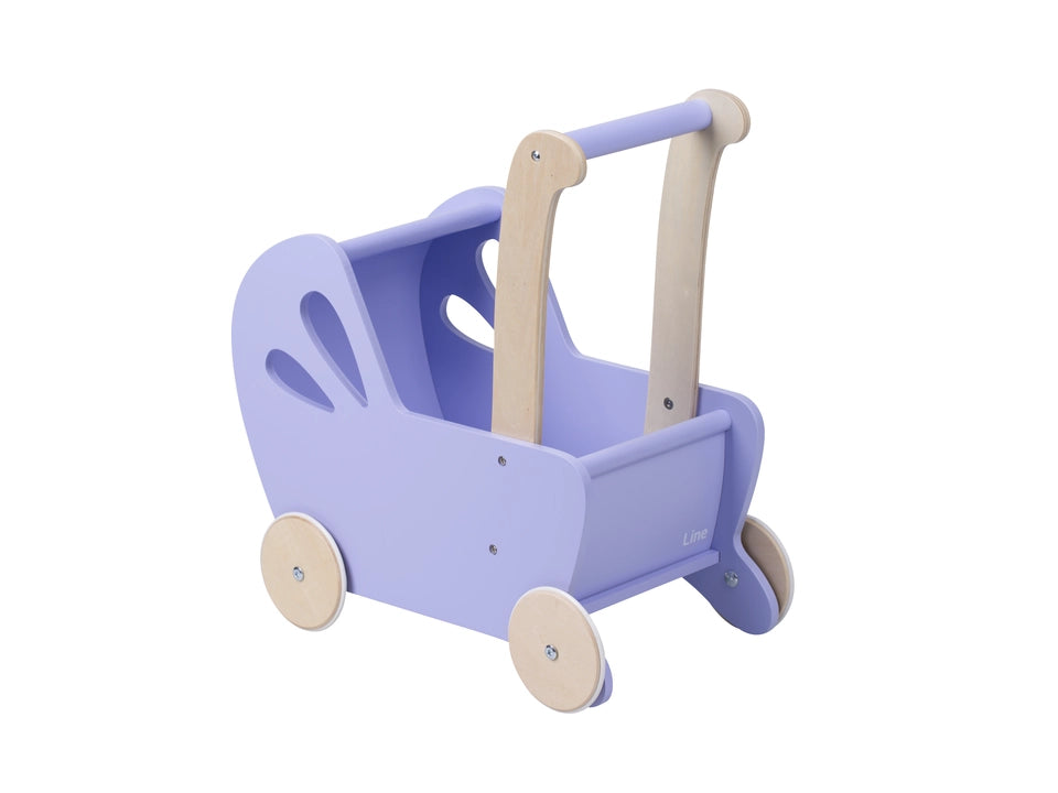 Wooden Doll Pram