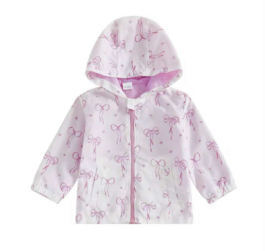 Pink Bow Rain Jacket
