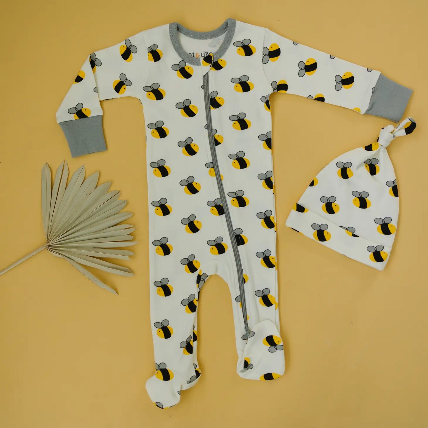 Bumble Bee Organic Baby Footie Pajamas