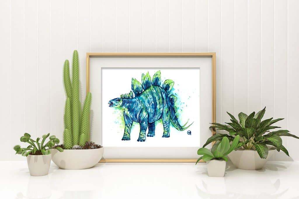 Stegosaurus Art Print