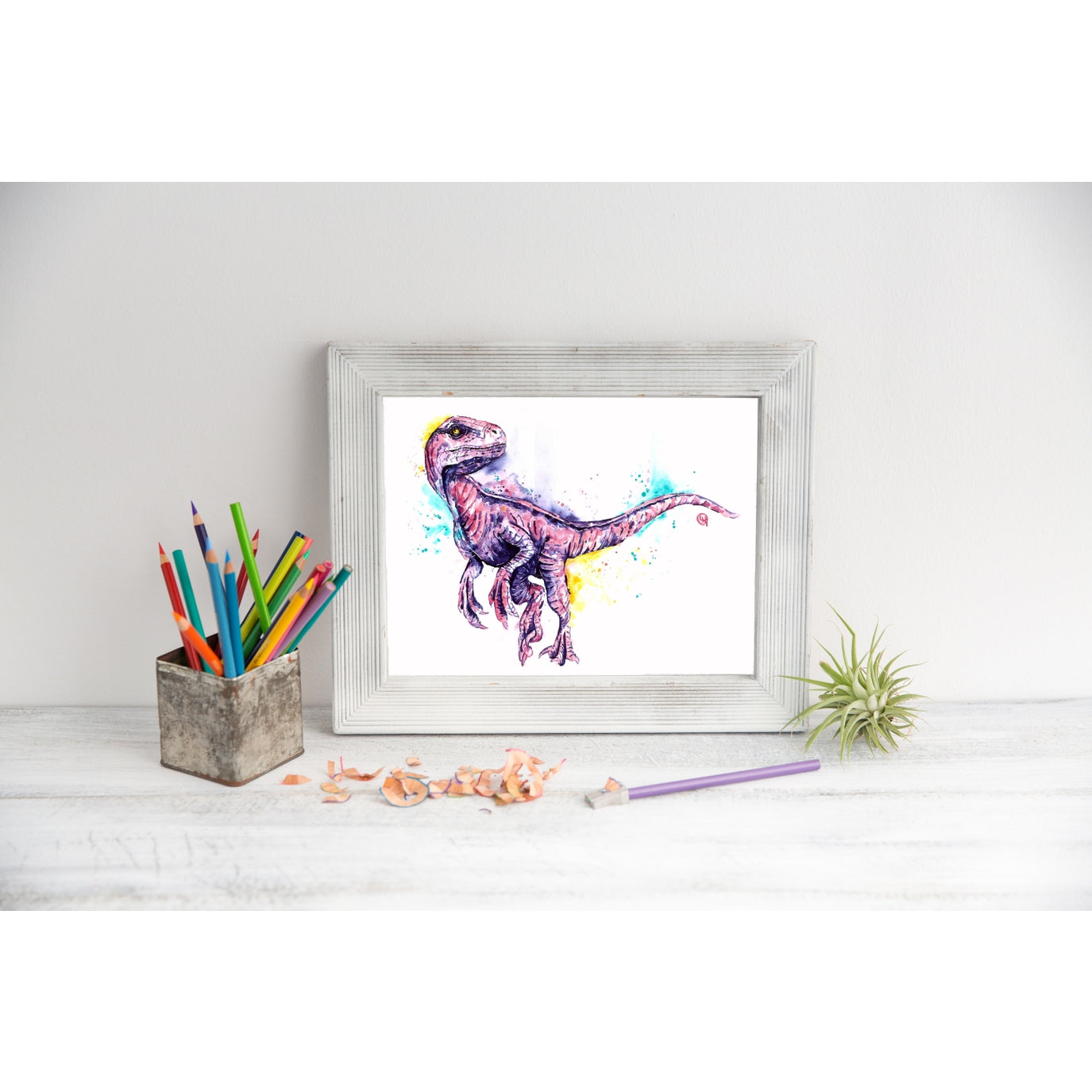 Blue the Raptor Art Print