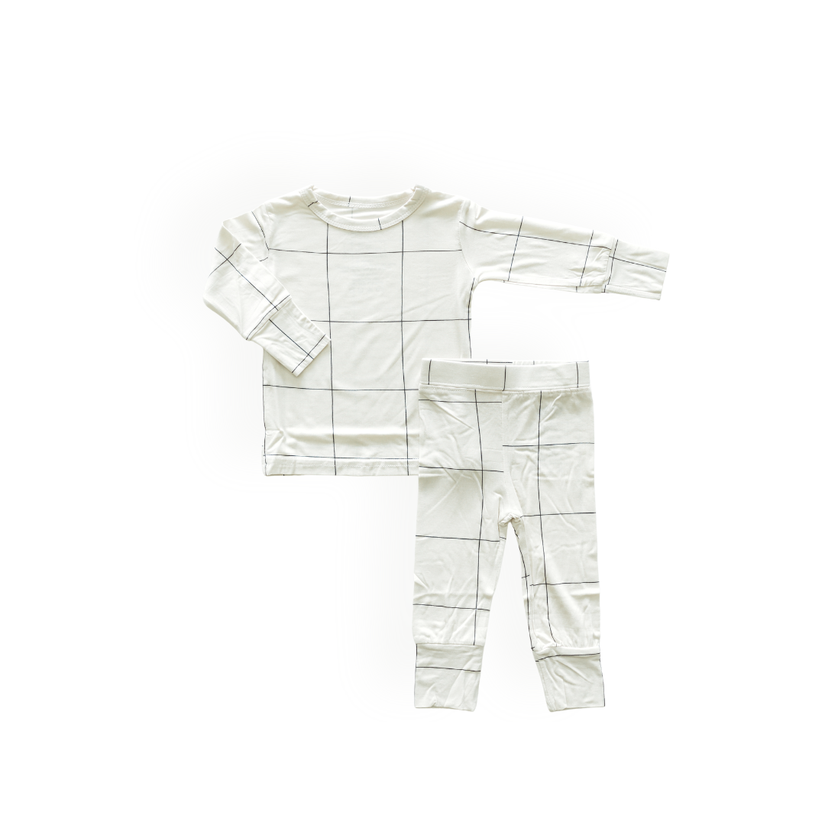 Window Pane Plaid Bamboo Two-Piece