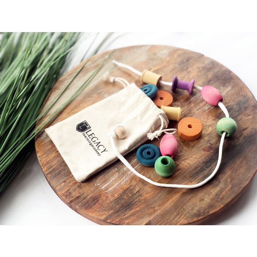 Wooden Bead Stringing Set