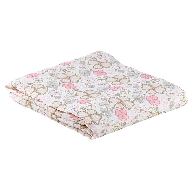 Posies Swaddle Blanket