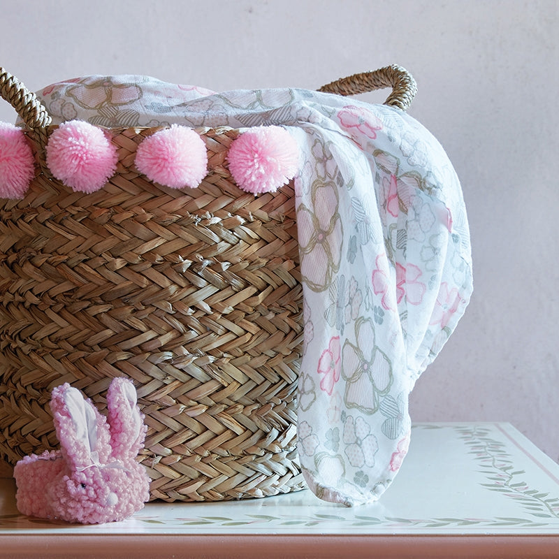 Posies Swaddle Blanket