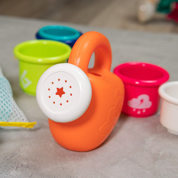 9 PCs Bath Toys for Toddlers, Flower Waterfall Water Station