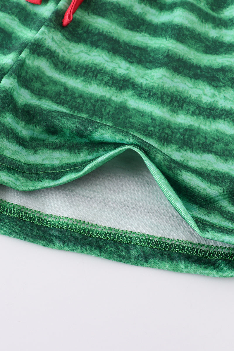 Watermelon Hooded Shorts Set