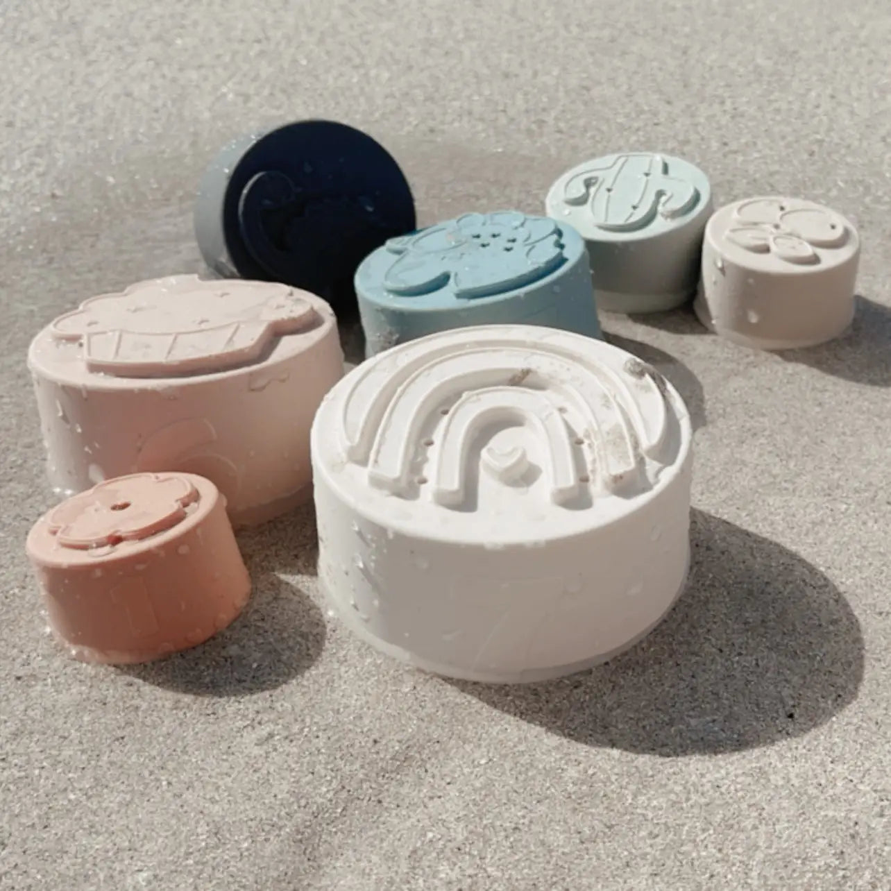 Large Soft Silicone Stacking Cups Toy