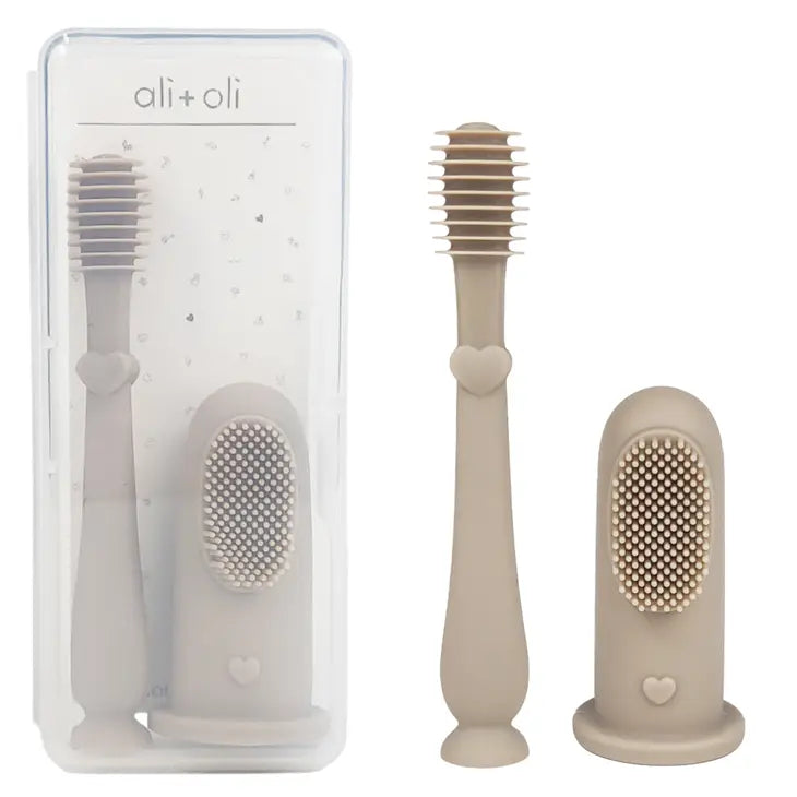 Baby Finger Toothbrush & Tongue Cleaner Oral Set