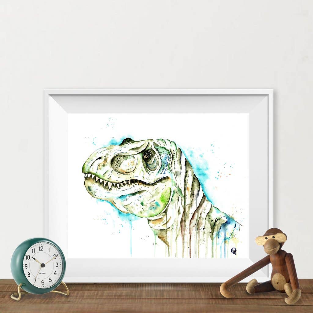 Tom the T Rex Art Print
