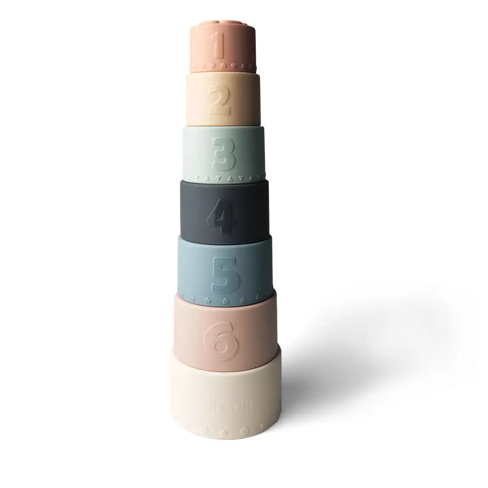 Large Soft Silicone Stacking Cups Toy