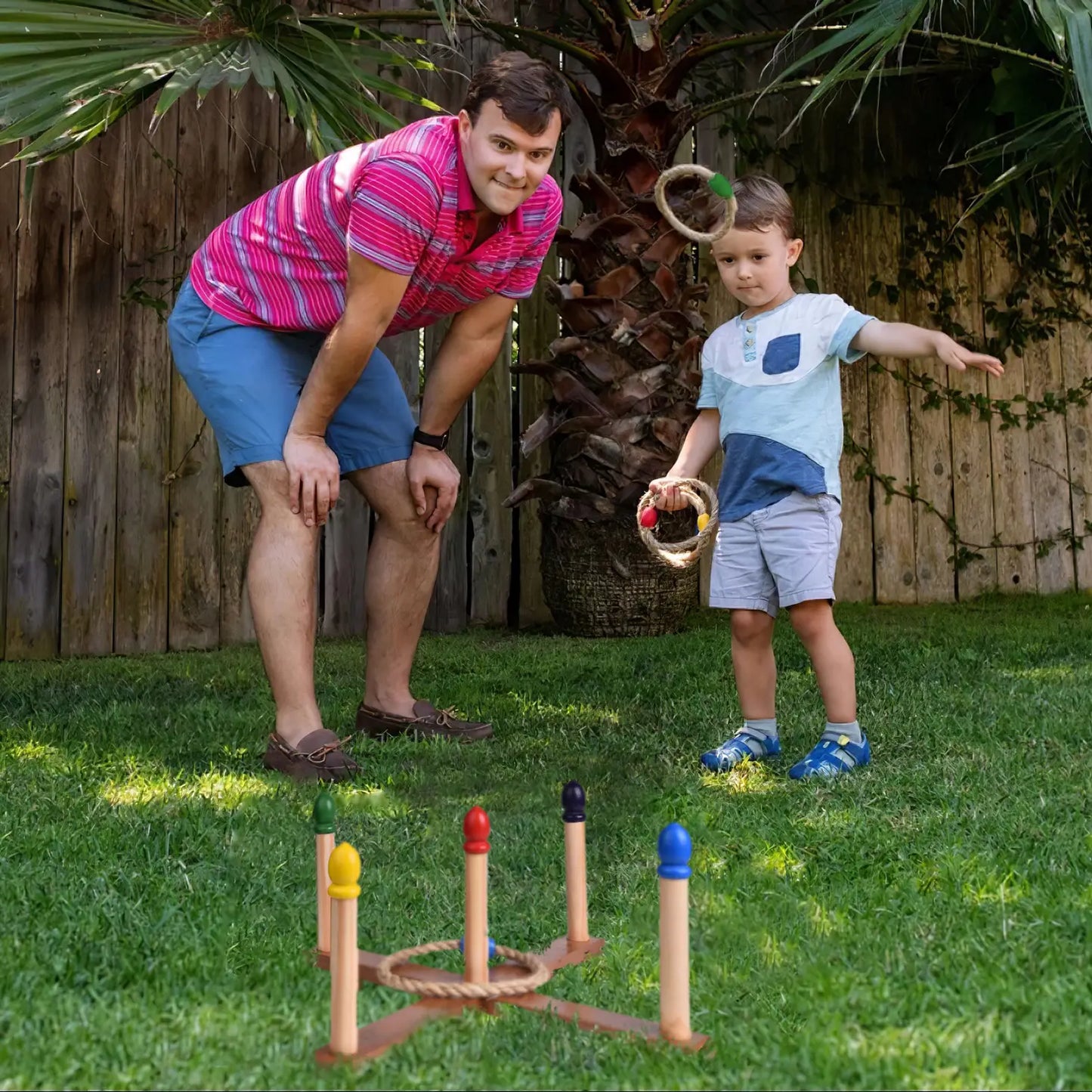 Wooden Ring Toss Outdoor Game