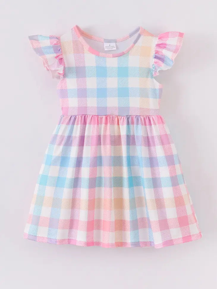 Colorful Plaid Dress