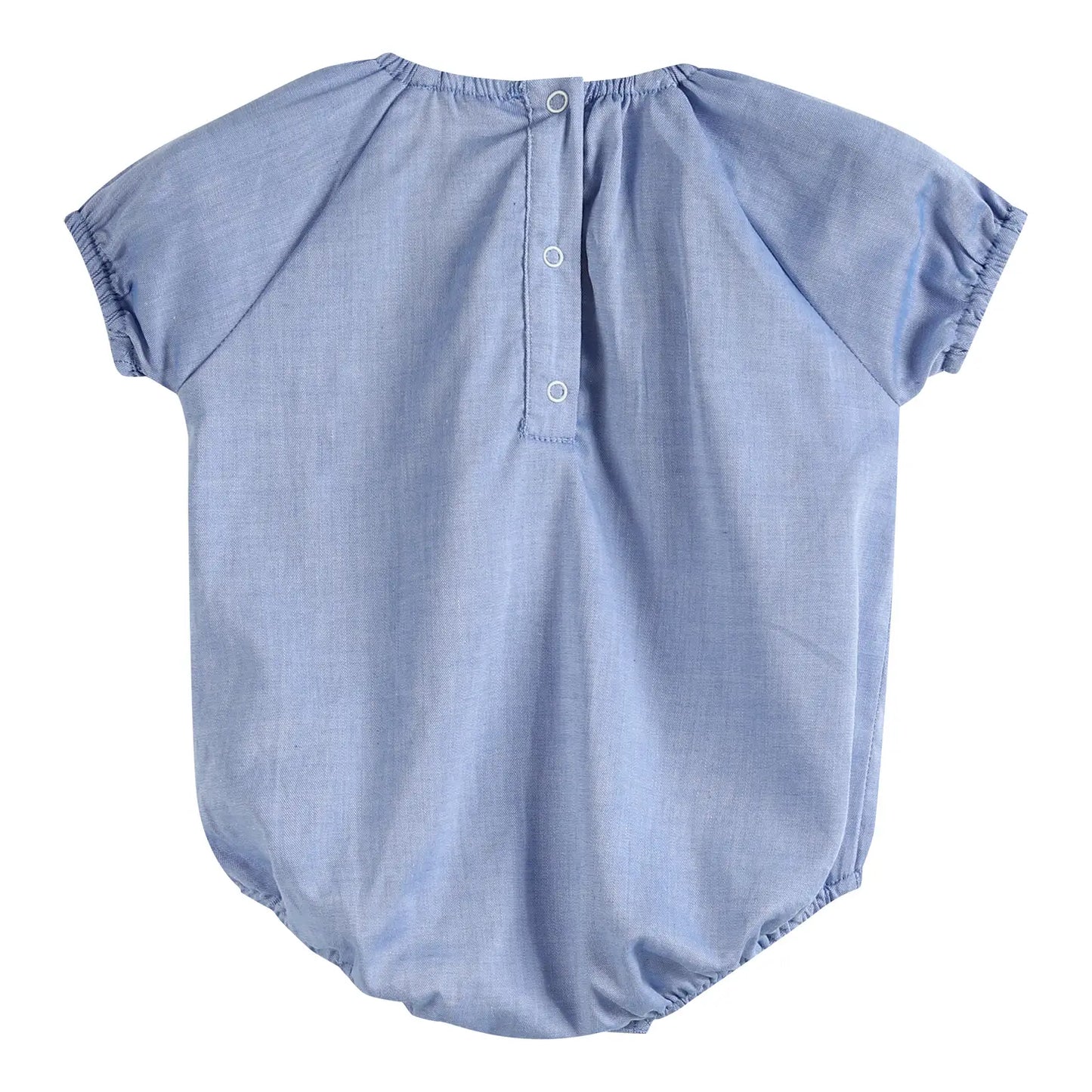 Lil Cactus Blue Cotton Romper