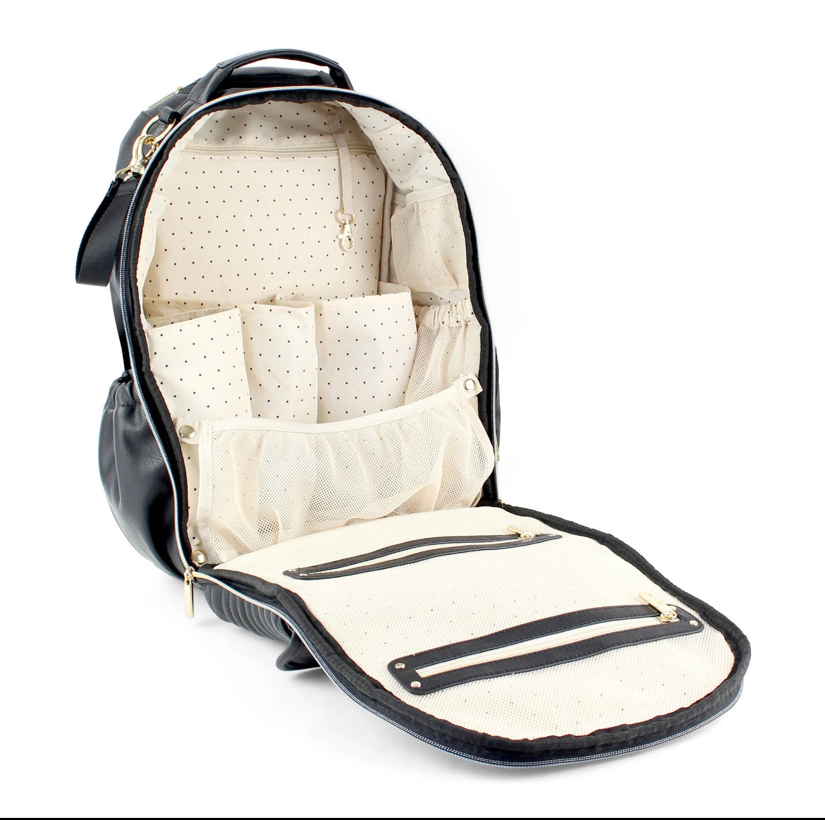 Itzy Ritzy Jetsetter Black Boss Backpack Diaper Bag