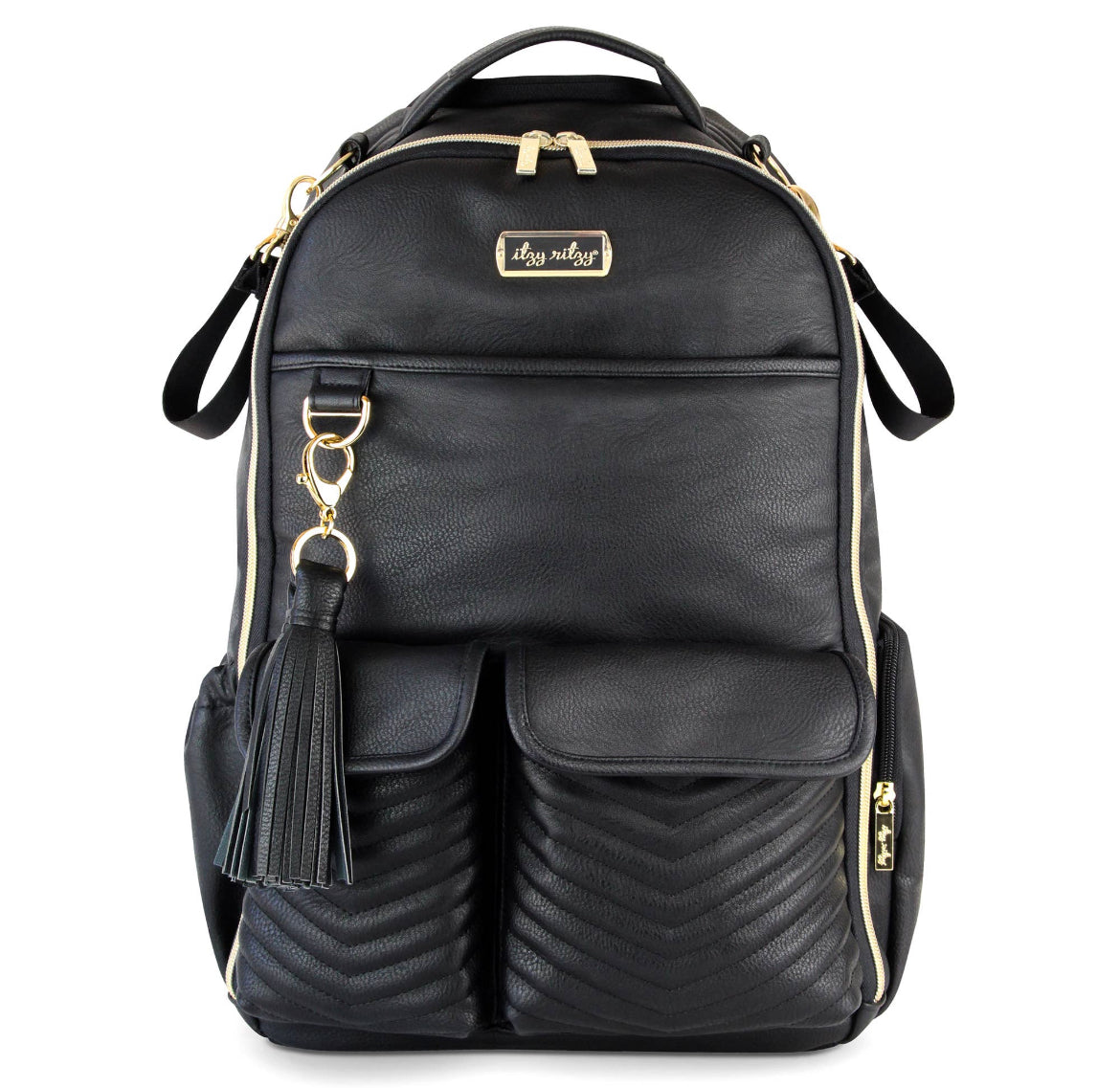 Itzy Ritzy Jetsetter Black Boss Backpack Diaper Bag