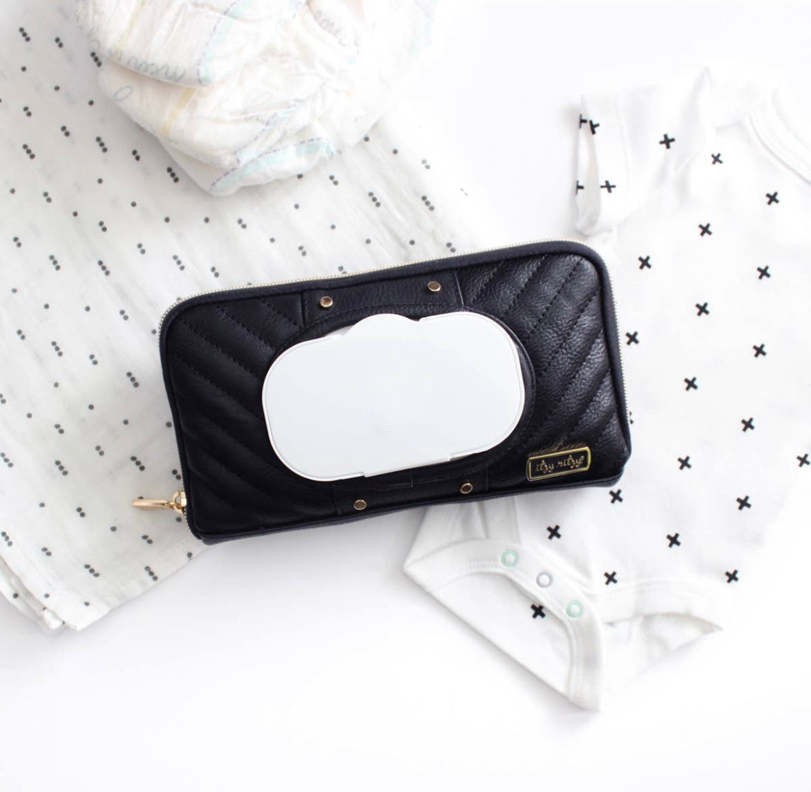 Jetsetter Black Travel Wipes Case