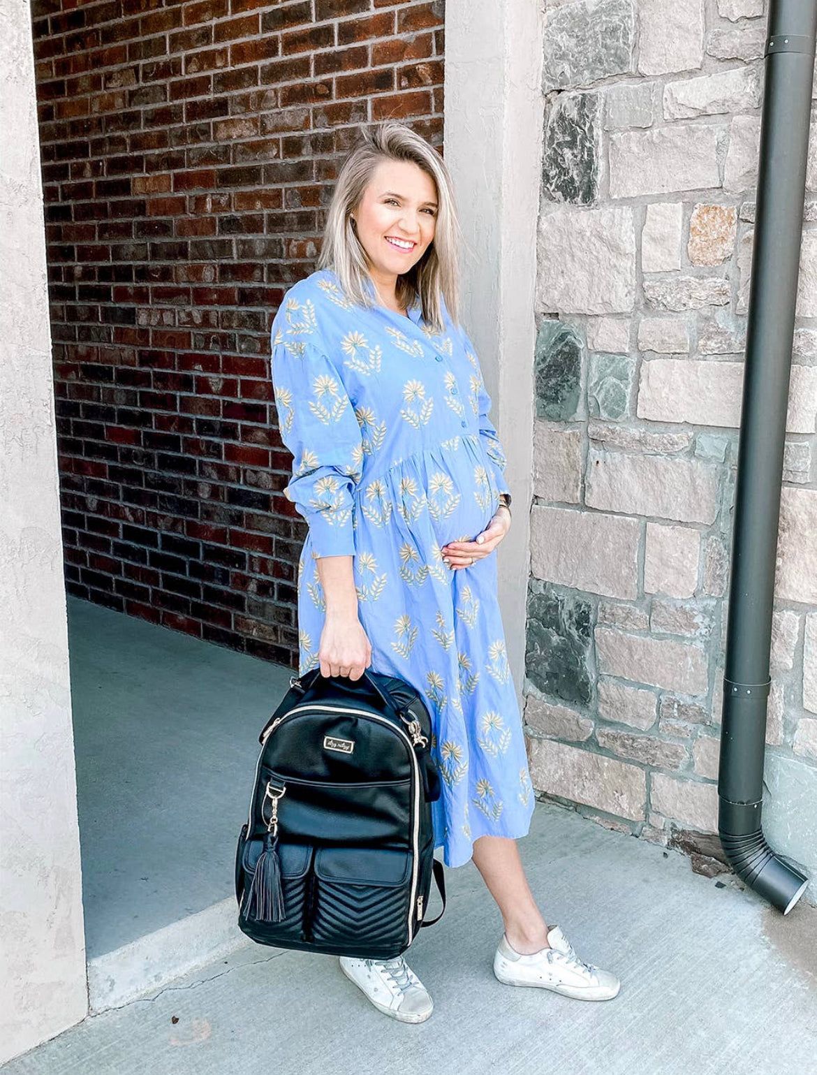 Itzy Ritzy Jetsetter Black Boss Backpack Diaper Bag