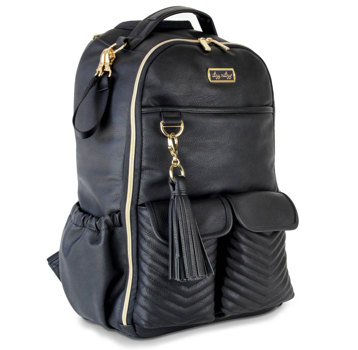 Itzy Ritzy Jetsetter Black Boss Backpack Diaper Bag