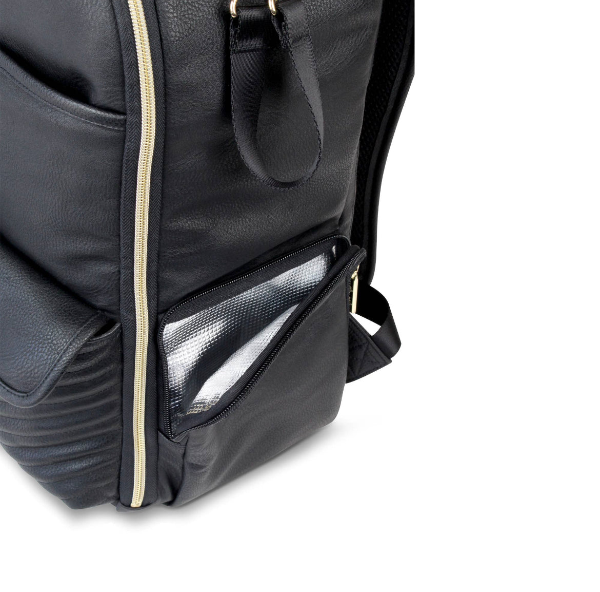 Itzy Ritzy Jetsetter Black Boss Backpack Diaper Bag
