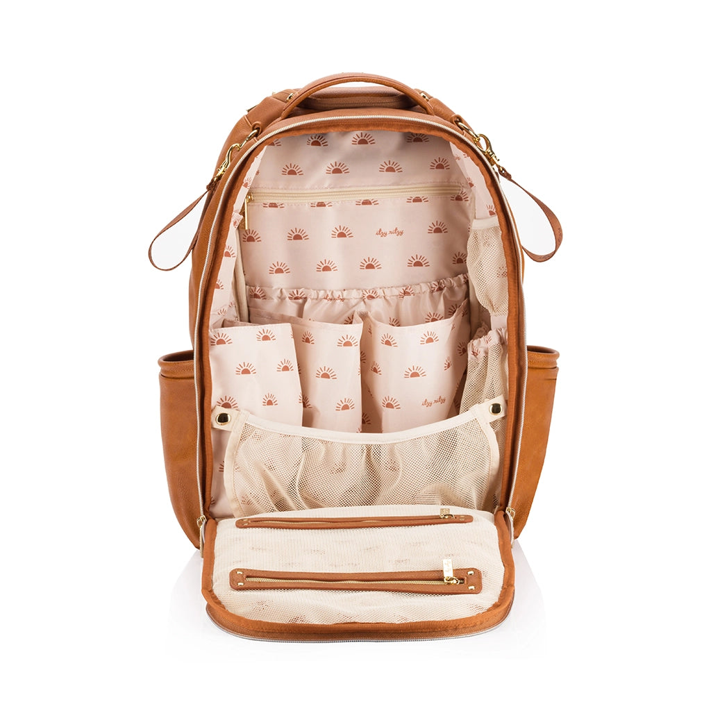 Cognac Boss Plus Backpack Diaper Bag