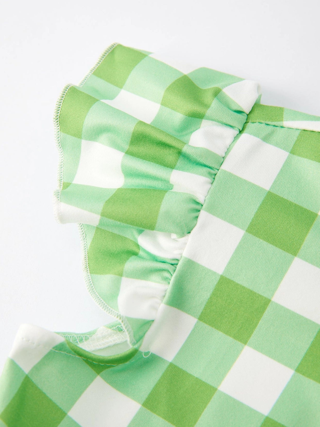 Checkered Green Twirl Dress