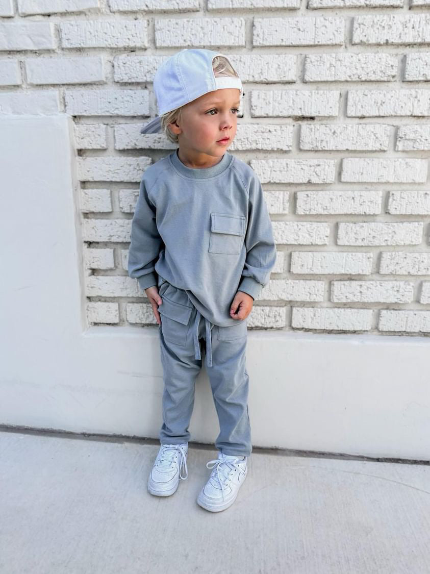 Dusty Blue Jogger Set