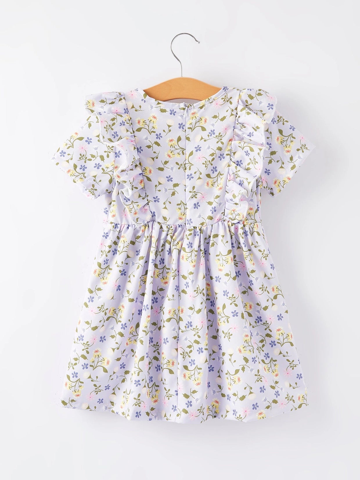 Lavender Smocked Floral Dress