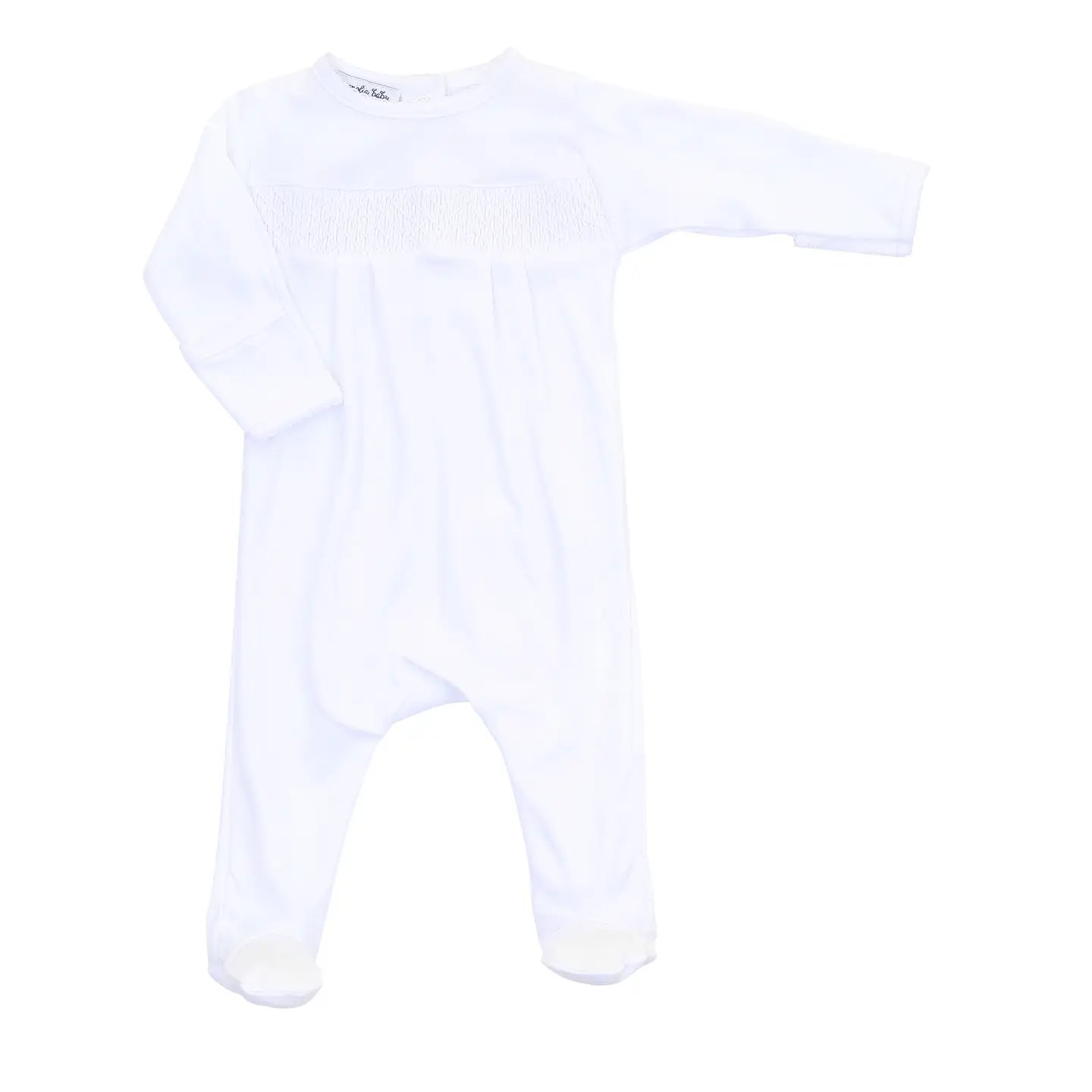White Smocked Footie