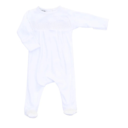 White Smocked Footie