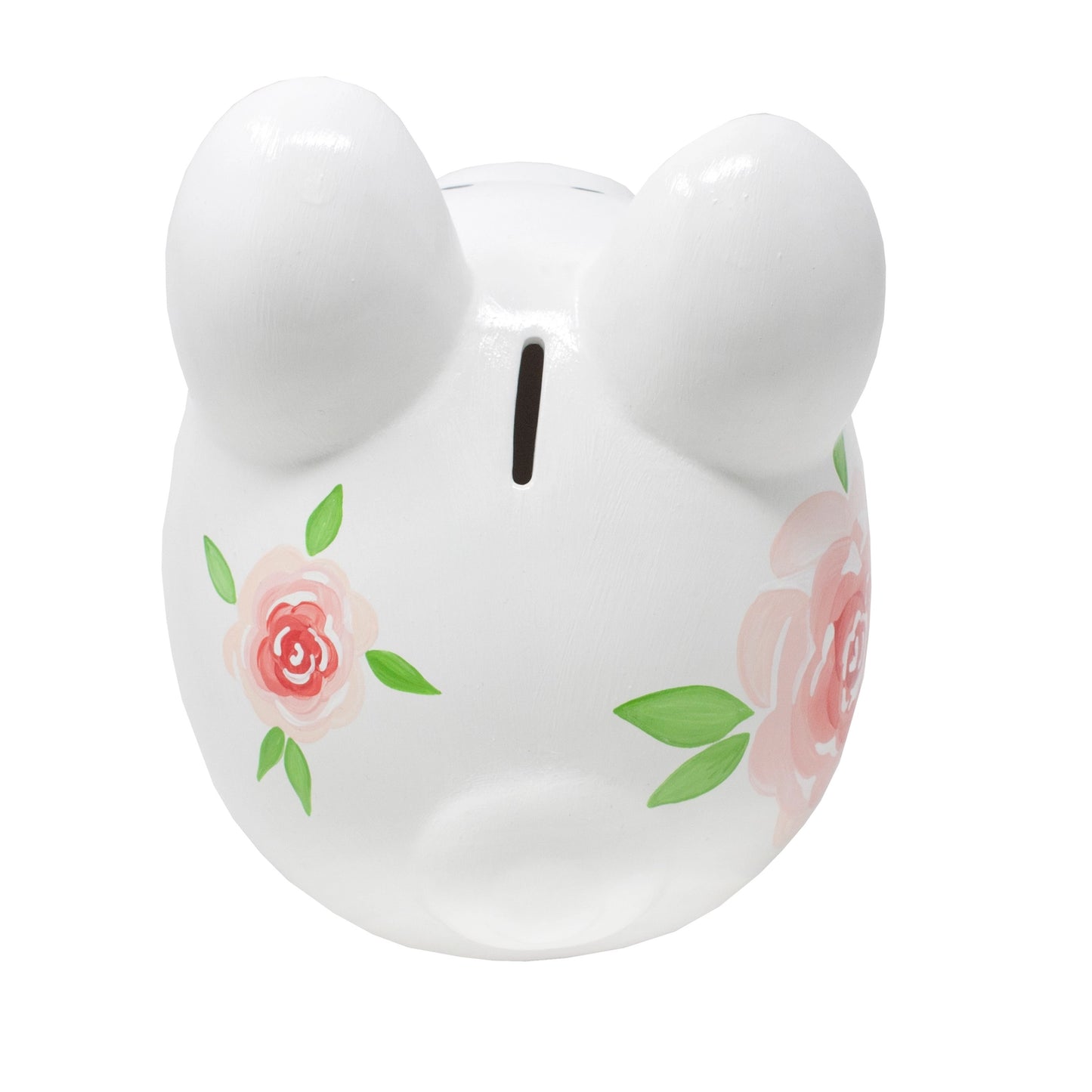Pink Rose Piggy Bank
