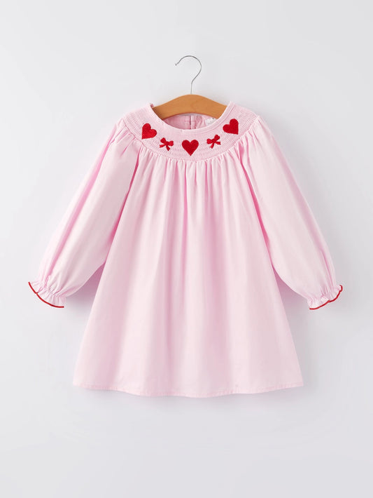 Smocked Bows & Hearts Dress